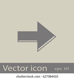 Arrow Icon in trendy flat style isolated. Arrow symbol for your web site design, logo, app, UI. Vector illustration, EPS10.