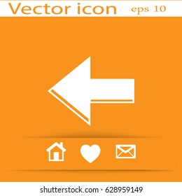 Arrow Icon in trendy flat style isolated. Arrow symbol for your web site design, logo, app, UI. Vector illustration, EPS10.