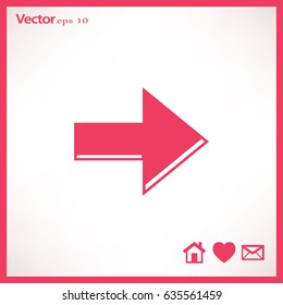 Arrow Icon in trendy flat style isolated. Arrow symbol for your web site design, logo, app, UI. Vector illustration, EPS10.