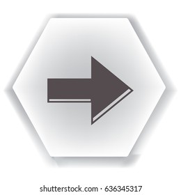 Arrow Icon in trendy flat style isolated. Arrow symbol for your web site design, logo, app, UI. Vector illustration, EPS10.