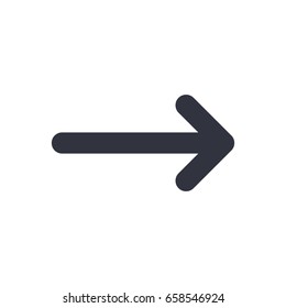Arrow Icon in trendy flat style isolated on white background. Arrow symbol for your web site design, logo, app, UI Vector illustration, EPS10