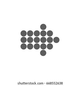 Arrow icon in trendy flat style isolated on white background. Symbol for your web site design, logo, app, UI. Vector illustration, EPS