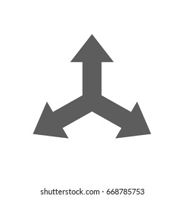 Arrow icon in trendy flat style isolated on white background. Symbol for your web site design, logo, app, UI. Vector illustration, EPS