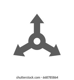 Arrow icon in trendy flat style isolated on white background. Symbol for your web site design, logo, app, UI. Vector illustration, EPS