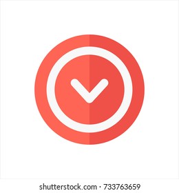 Arrow icon in trendy flat style isolated on white background. Arrow icon symbol for your web site design,Arrow logo, app, UI. Vector illustration, Arrow icon eps10. 