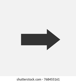 Arrow Icon in trendy flat style isolated on grey background. Arrow symbol for your web site design, logo, app, UI. Vector illustration, EPS10.