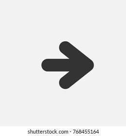 Arrow Icon in trendy flat style isolated on grey background. Arrow symbol for your web site design, logo, app, UI. Vector illustration, EPS10.