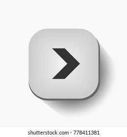 Arrow Icon in trendy flat style isolated on grey background. EPS10.