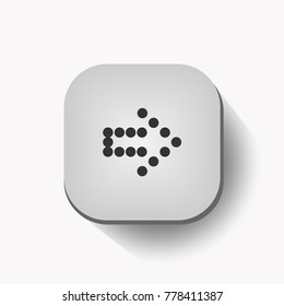 Arrow Icon in trendy flat style isolated on grey background. EPS10.