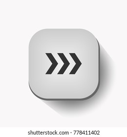 Arrow Icon in trendy flat style isolated on grey background. EPS10.