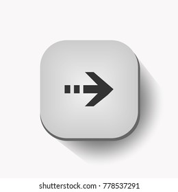 Arrow Icon in trendy flat style isolated on grey background. EPS10.