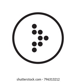 Arrow Icon in trendy flat style isolated on grey background. Vector illustration, EPS10.