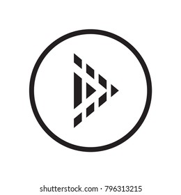 Arrow Icon in trendy flat style isolated on grey background. Vector illustration, EPS10.