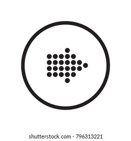 Arrow Icon in trendy flat style isolated on grey background. Vector illustration, EPS10.