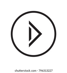 Arrow Icon in trendy flat style isolated on grey background. Vector illustration, EPS10.