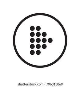 Arrow Icon in trendy flat style isolated on grey background. Vector illustration, EPS10.