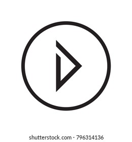 Arrow Icon in trendy flat style isolated on grey background. Vector illustration, EPS10.