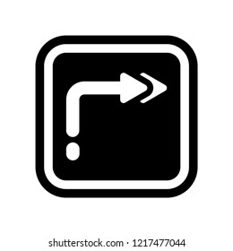 Arrow icon. Trendy Arrow logo concept on white background from User Interface and Web Navigation collection. Suitable for use on web apps, mobile apps and print media.