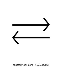 Arrow icon in trendy outline style isolated on background