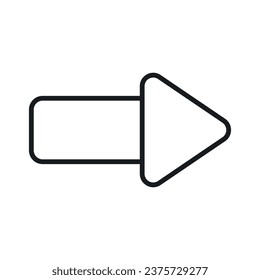 Arrow Icon in trendy style isolated on white background
