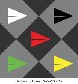 Icono de flecha con triángulo eps 10.