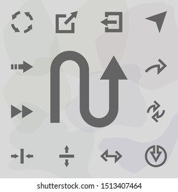 Arrow icon. Universal set of arrows for website design and development, app development