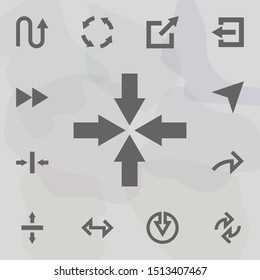 Arrow icon. Universal set of arrows for website design and development, app development