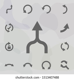 Arrow icon. Universal set of arrows for website design and development, app development