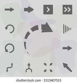 Arrow icon. Universal set of arrows for website design and development, app development