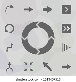 Arrow icon. Universal set of arrows for website design and development, app development