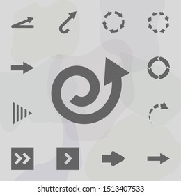 Arrow icon. Universal set of arrows for website design and development, app development