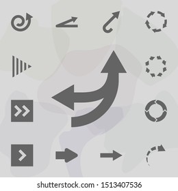 Arrow icon. Universal set of arrows for website design and development, app development