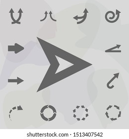 Arrow icon. Universal set of arrows for website design and development, app development