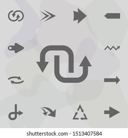 Arrow icon. Universal set of arrows for website design and development, app development