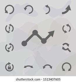 Arrow icon. Universal set of arrows for website design and development, app development
