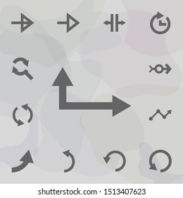 Arrow icon. Universal set of arrows for website design and development, app development