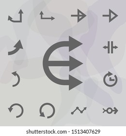 Arrow icon. Universal set of arrows for website design and development, app development