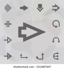 Arrow icon. Universal set of arrows for website design and development, app development
