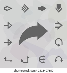Arrow icon. Universal set of arrows for website design and development, app development