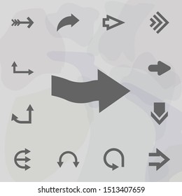 Arrow icon. Universal set of arrows for website design and development, app development