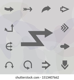 Arrow icon. Universal set of arrows for website design and development, app development