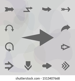 Arrow icon. Universal set of arrows for website design and development, app development