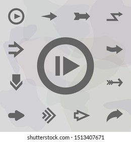 Arrow icon. Universal set of arrows for website design and development, app development