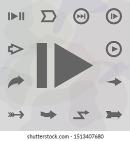 Arrow icon. Universal set of arrows for website design and development, app development