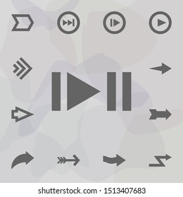 Arrow icon. Universal set of arrows for website design and development, app development