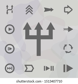 Arrow icon. Universal set of arrows for website design and development, app development