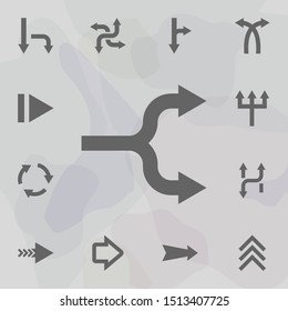Arrow icon. Universal set of arrows for website design and development, app development