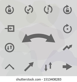 Arrow icon. Universal set of arrows for website design and development, app development
