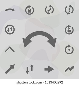Arrow icon. Universal set of arrows for website design and development, app development