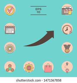 Arrow icon - up. Element for your design